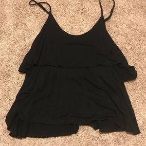 Black tank top, worn once. Great for summer !